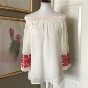 Arden B off the shoulder top